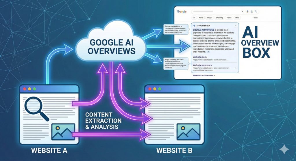How AI search engines find and display content from an AI-ready website