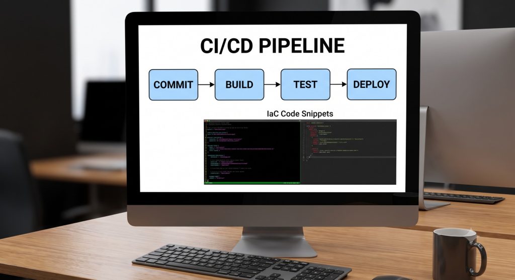 Core DevOps best practices — CI/CD pipeline with automated testing and infrastructure as code