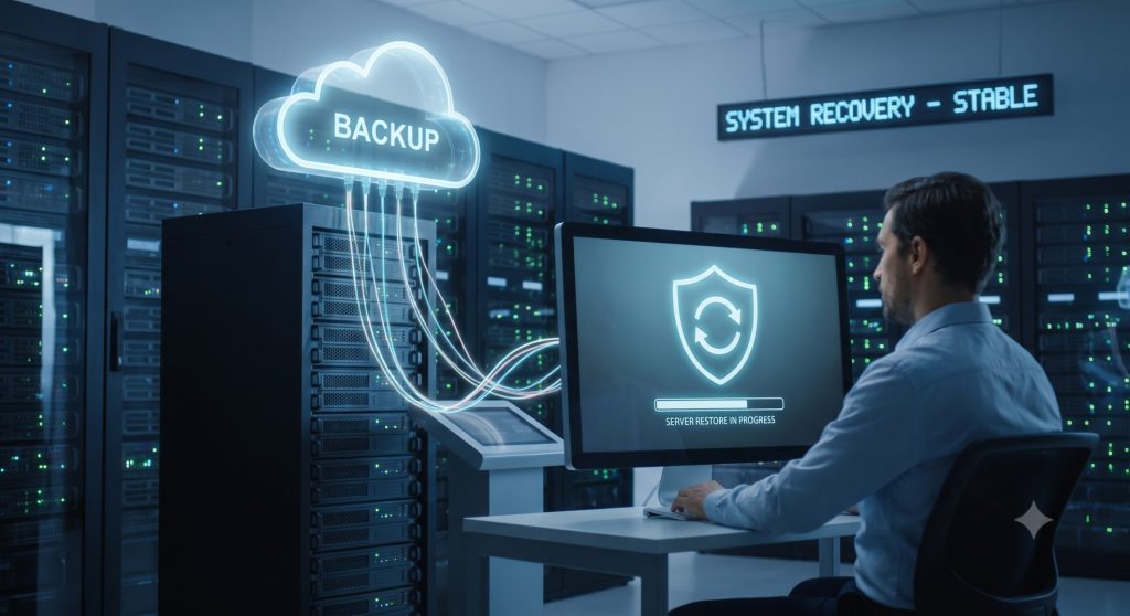 Disaster recovery plan for business 2026 — restoring servers and data after downtime